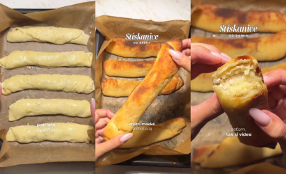 Recept na stískanice – pečené tyčinky zo zemiakového cesta s kyslou smotanou