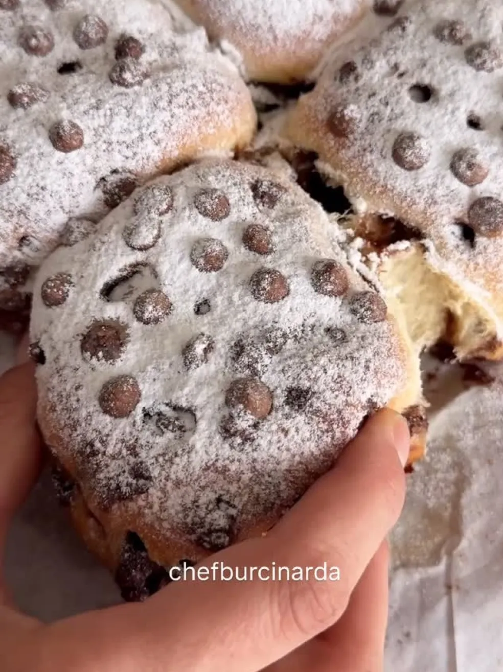 plnené čokoládové buchtičky