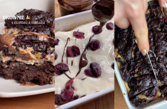 Banánový brownie cheesecake s višňami: Takto si pripravíš nízkokalorický dezert!