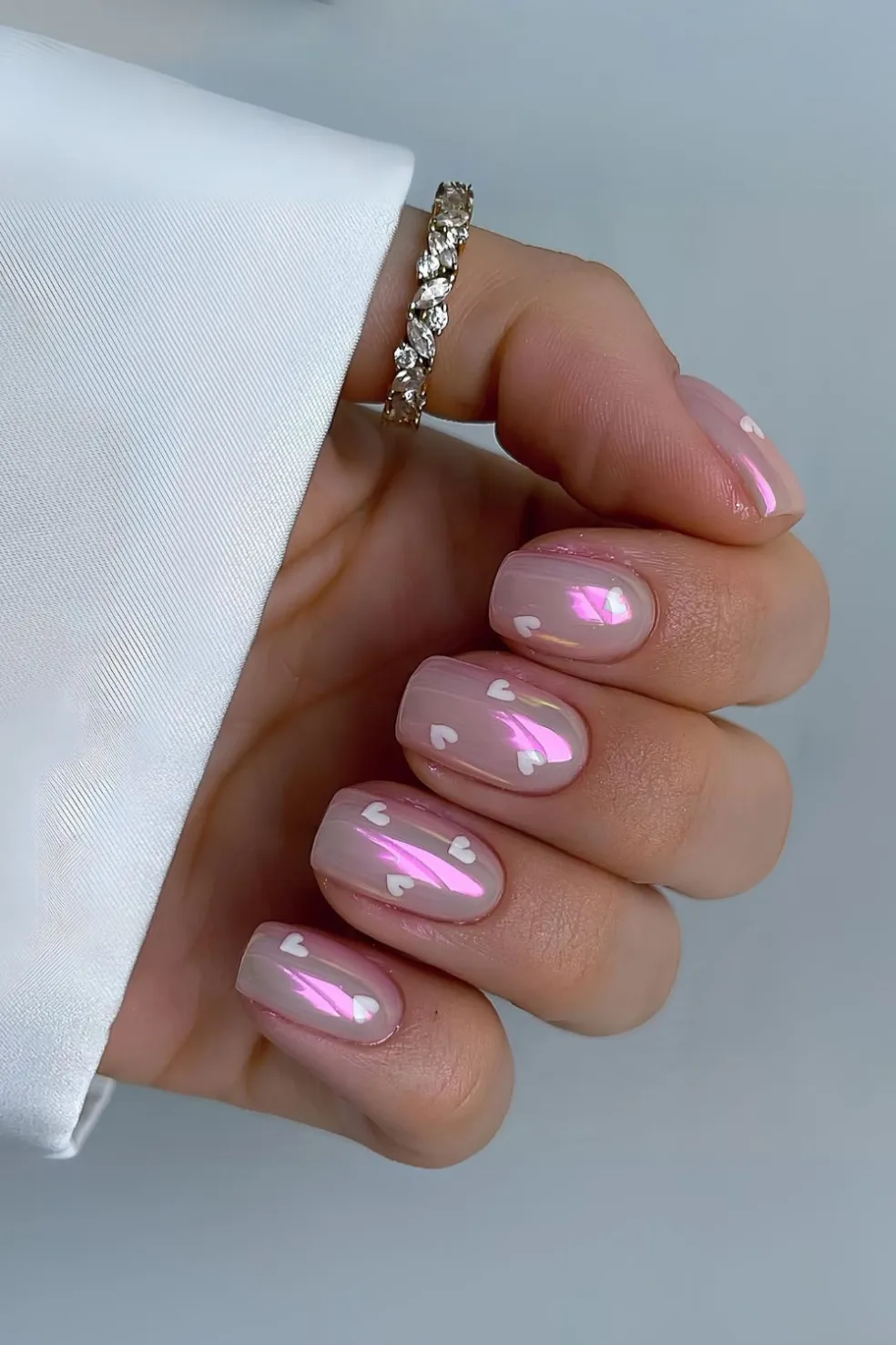 valentínske nail art