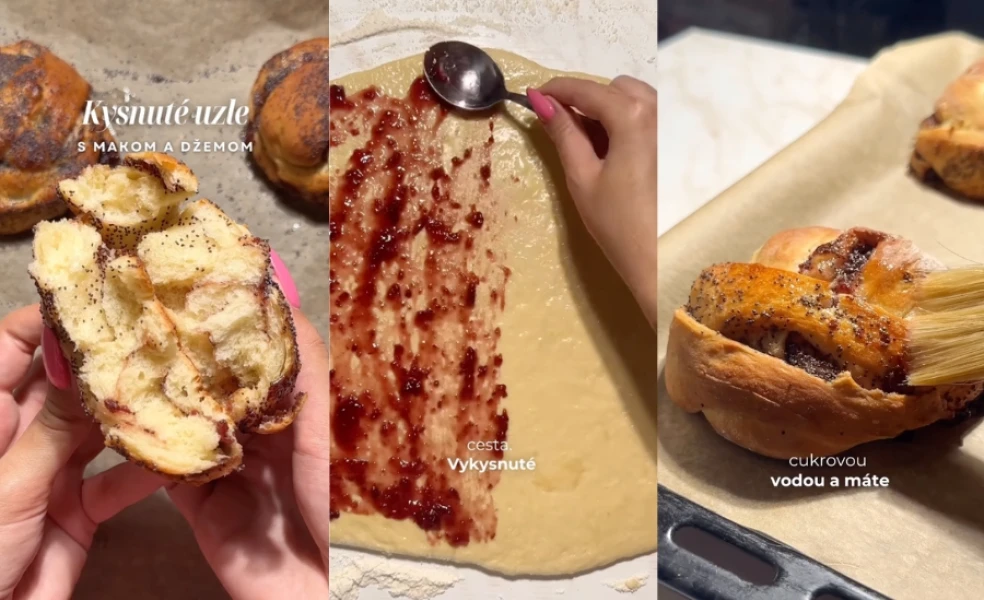 kysnuté makové uzly