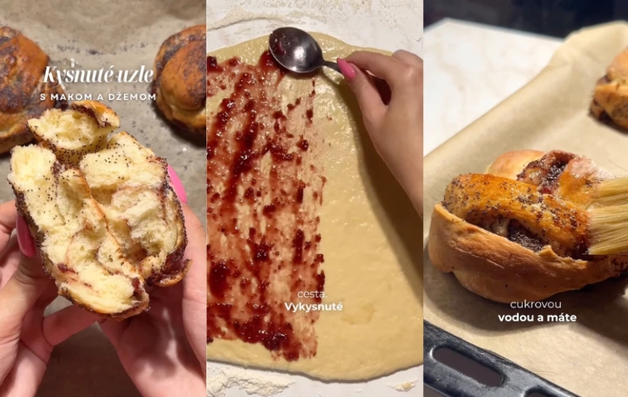 kysnuté makové uzly