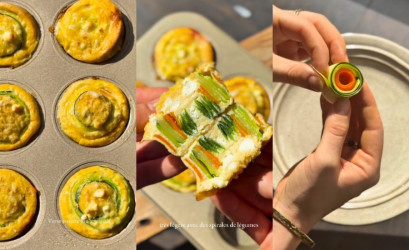 Mini zeleninový quiche v špirále – tip na efektné jednohubky či zdravý snack