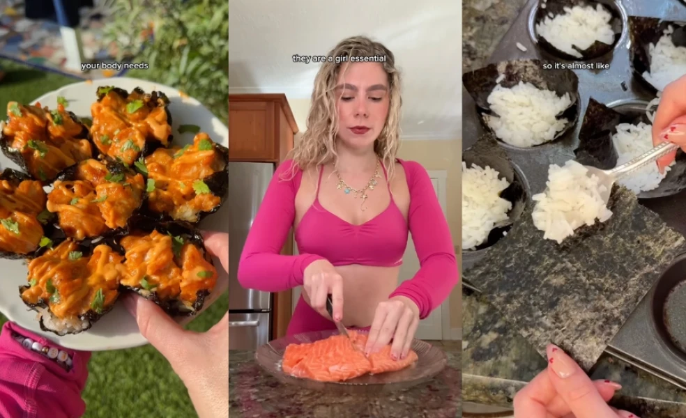 lososové jednohubky recept