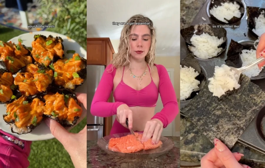 lososové jednohubky recept