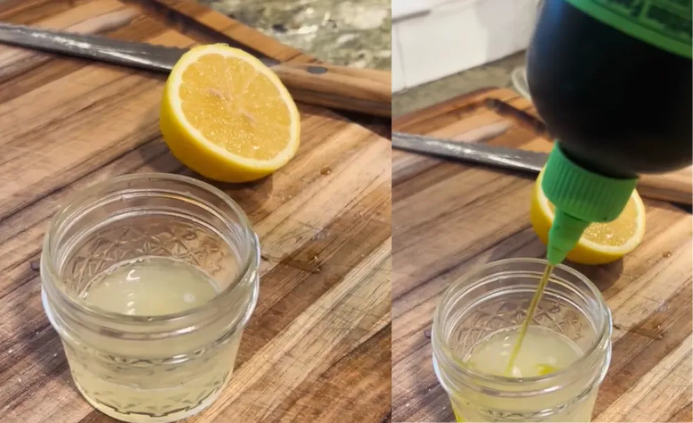 olivový olej a citrónová šťava trend