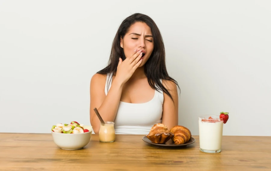 sladké raňajky a únava