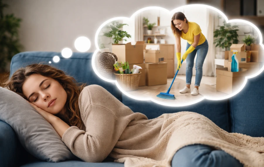 Sen o upratovaní a vyhadzovaní vecí výklad