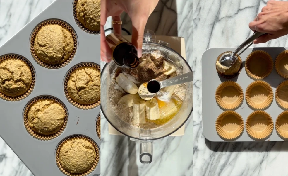 banánovo-ovsené muffiny