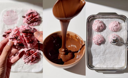 Mrazený jogurtový snack s malinami: Vysokoproteínová desiata hotová za 5 minút!