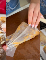 Chrumkavé vegan jablkové taštičky z ryžového papiera