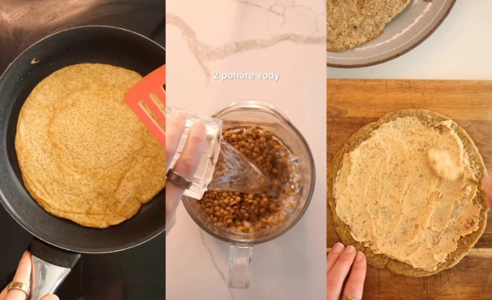 šošovicové placky recept