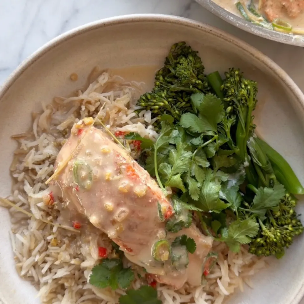 losos v kokosovom mlieku