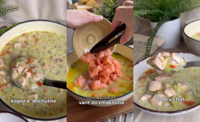 Lososová polievka s pórom, mrkvou a zemiakmi – sýta a hotová za pár chvíľ