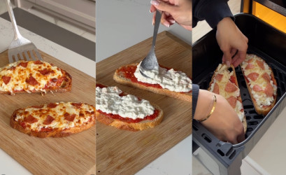 Pizza toast s cottage cheese: Rýchly recept plný bielkovín