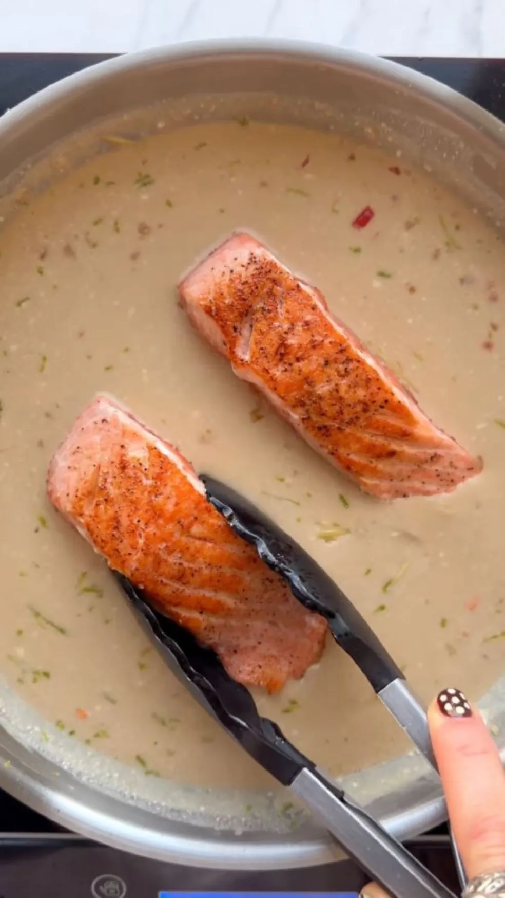 losos v kokosovom mlieku s limetkou recept