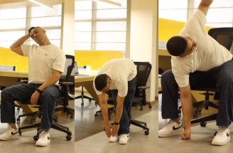 Sedíte celý deň pri notebooku? Týchto 5 cvikov môže zachrániť váš chrbát