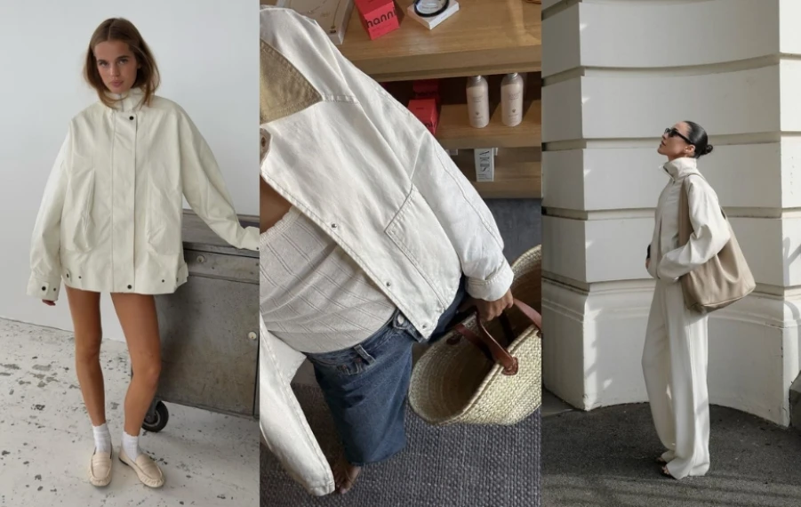 biela bunda letné trendy 2026