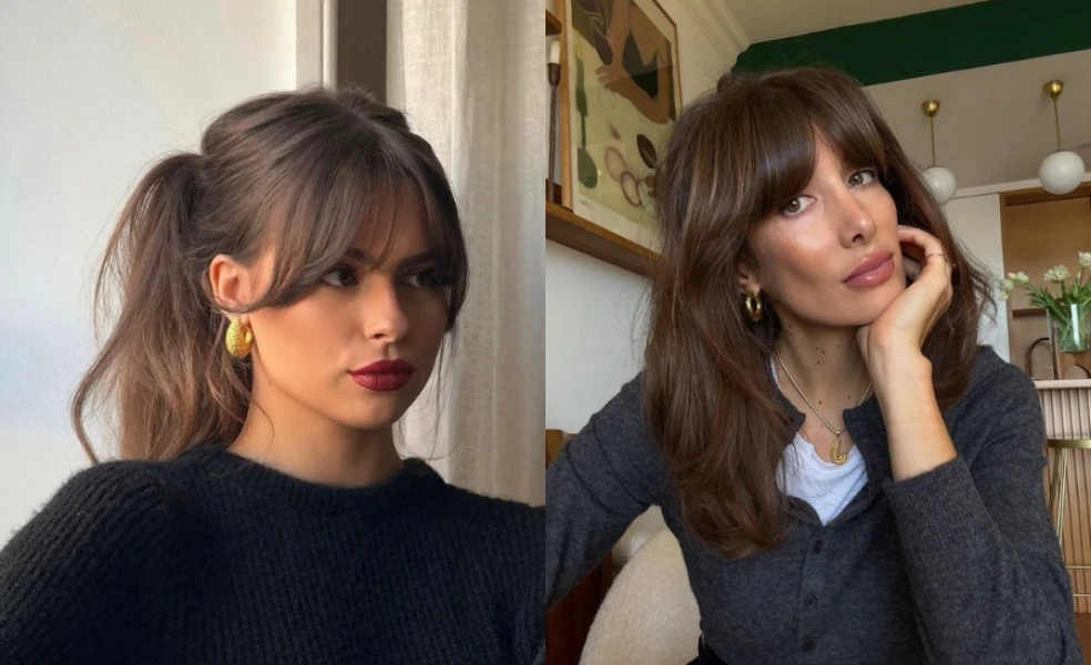 U bangs ofina – jemná oblúková ofina, ktorá omladí tvár