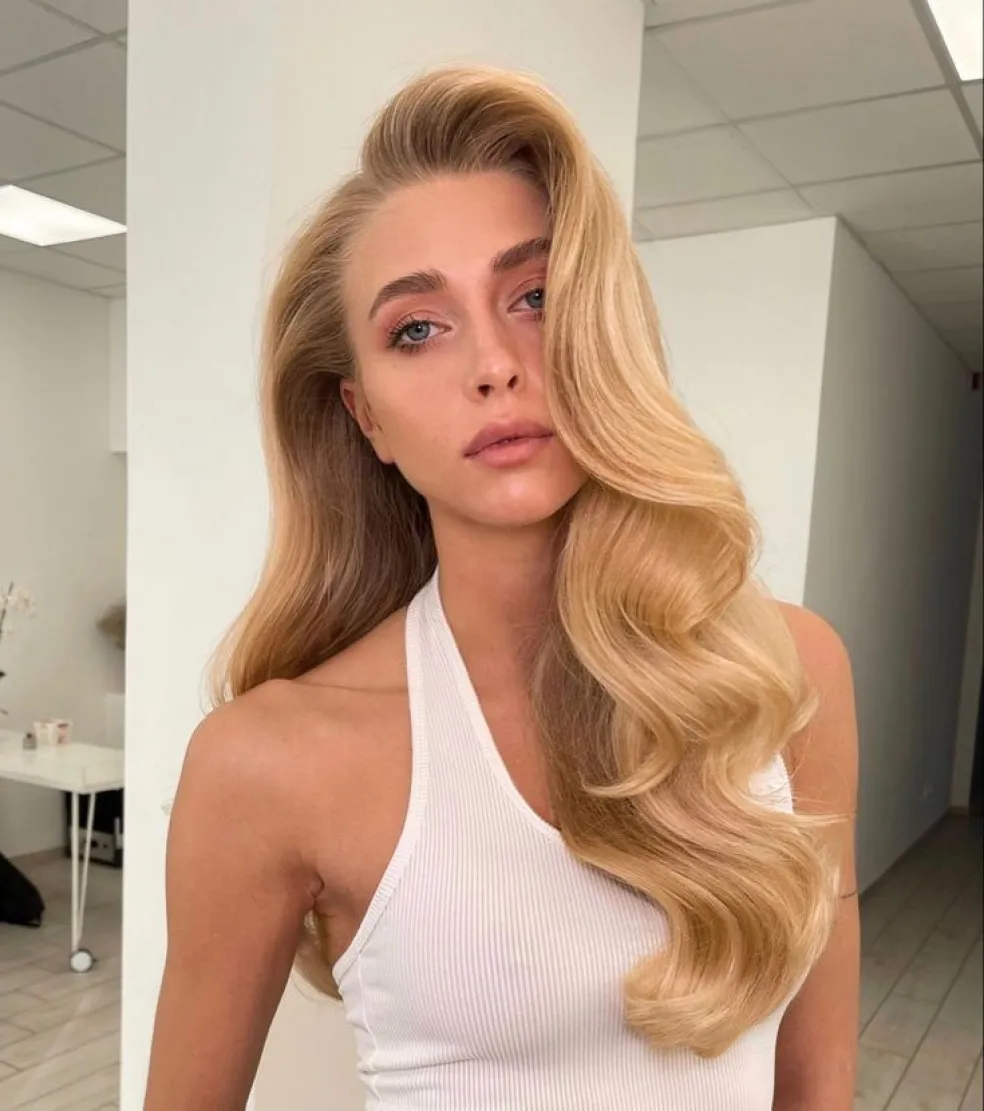 dlhé vlasy oválna tvár