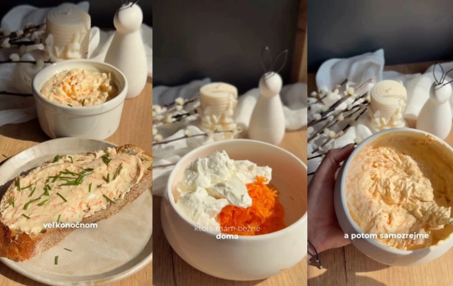 mrkvová nátierka s tvarohom fit recept na chlieb
