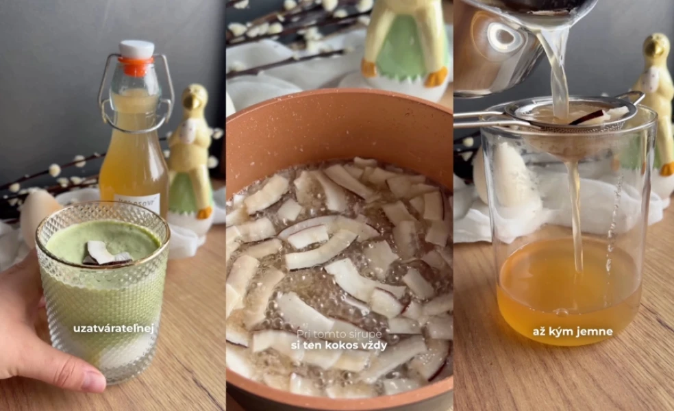 domáci kokosový sirup