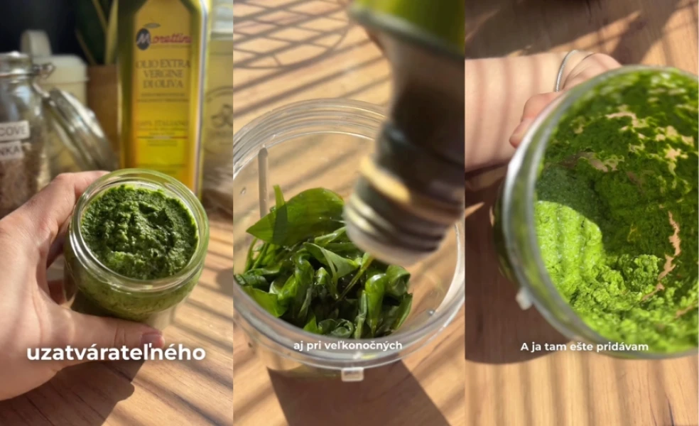 domáce pesto z medvedieho cesnaku recept jarné bylinky