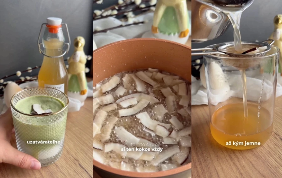 domáci kokosový sirup