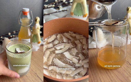 domáci kokosový sirup
