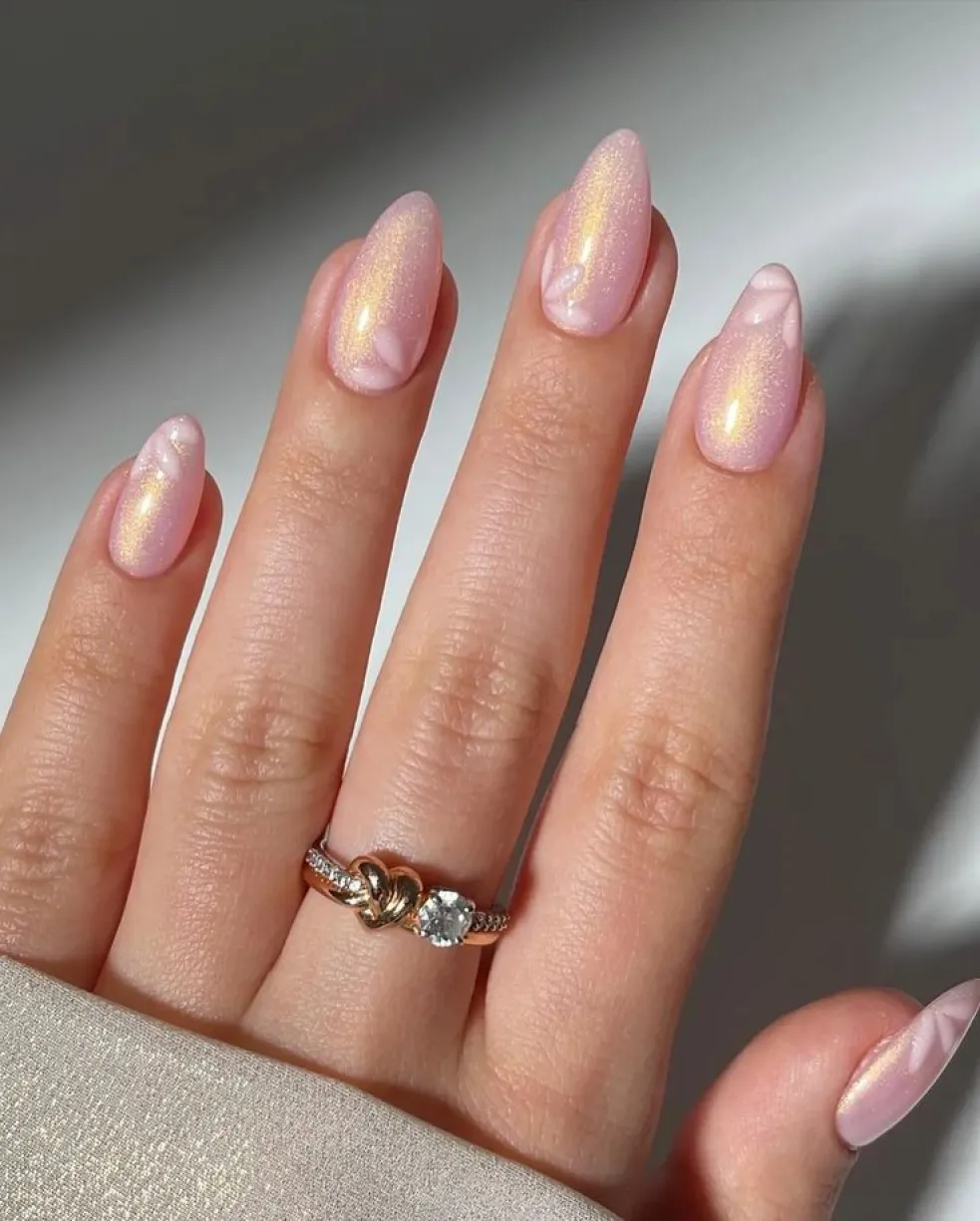 nail art kvety