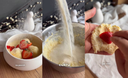 Jahodové tvarohové guľky: Obľúbený recept v jednoduchšej verzii