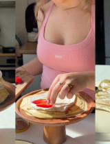 Palacinková torta s jahodami: Recept na jemný dezert bez pečenia