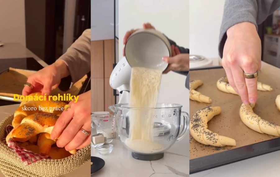 domáce rožky recept