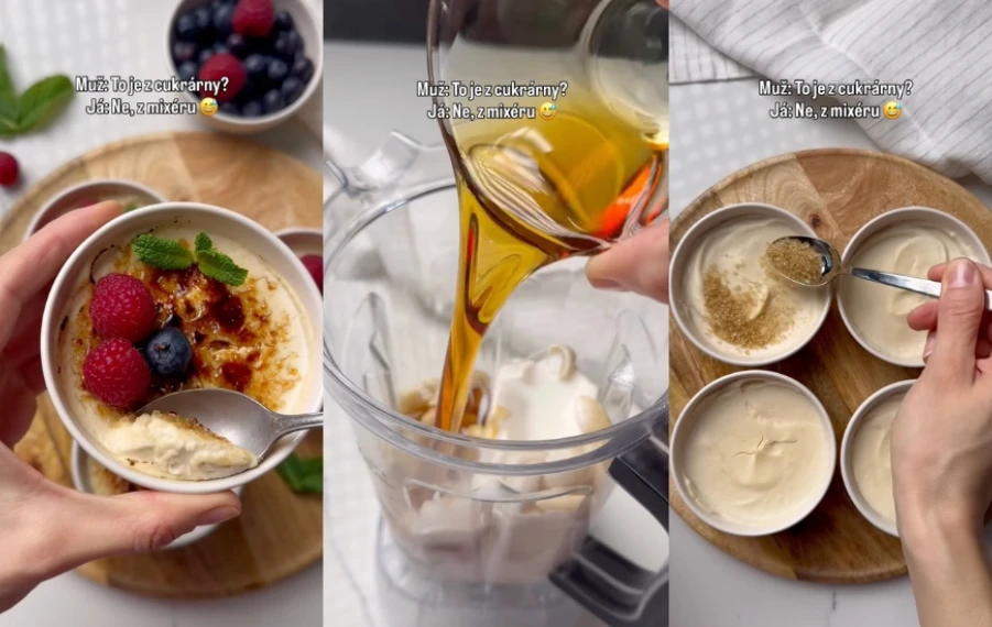 crème brûlée bez vajec