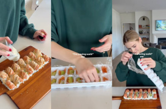 Perfektný sushi hack: Sushi z formy na ľad bez rolovania (hotové za pár minút)