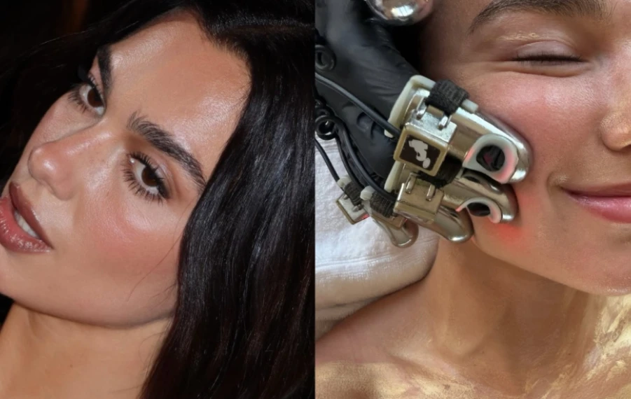 žiarivá pleť Dua Lipy