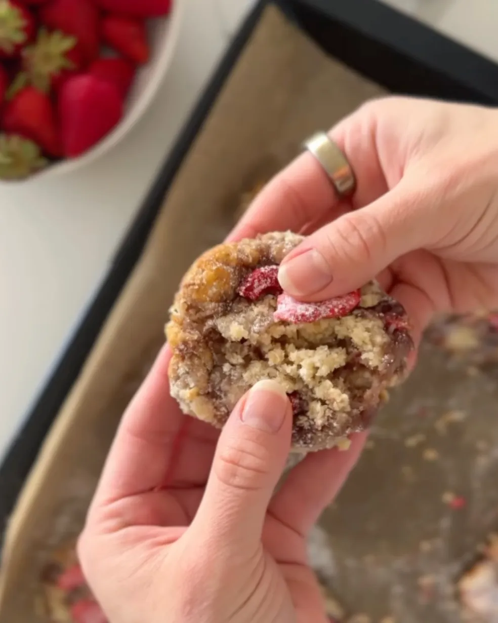 cookies s jahodami