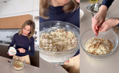Ľahký fit recept: Karfiolový šalát s orechami podľa Ivany Gáborik
