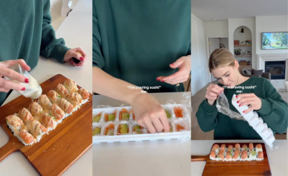 Perfektný sushi hack: Sushi z formy na ľad bez rolovania (hotové za pár minút)