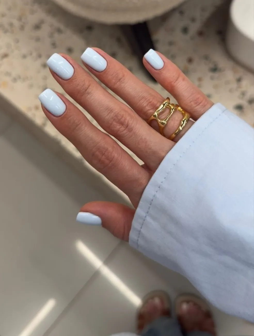 modré nechty