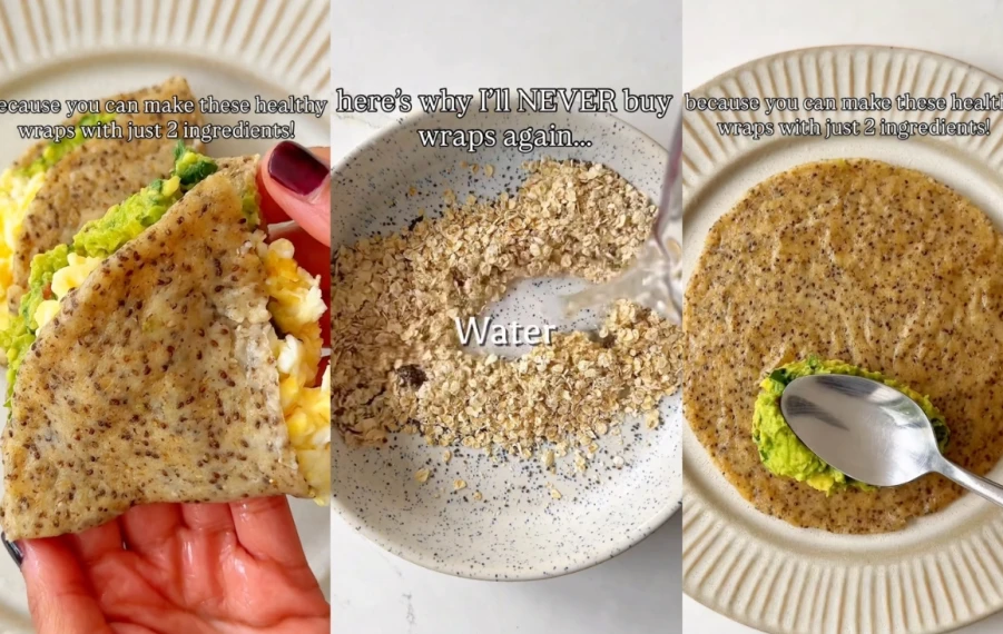 ovsené wrapy recept