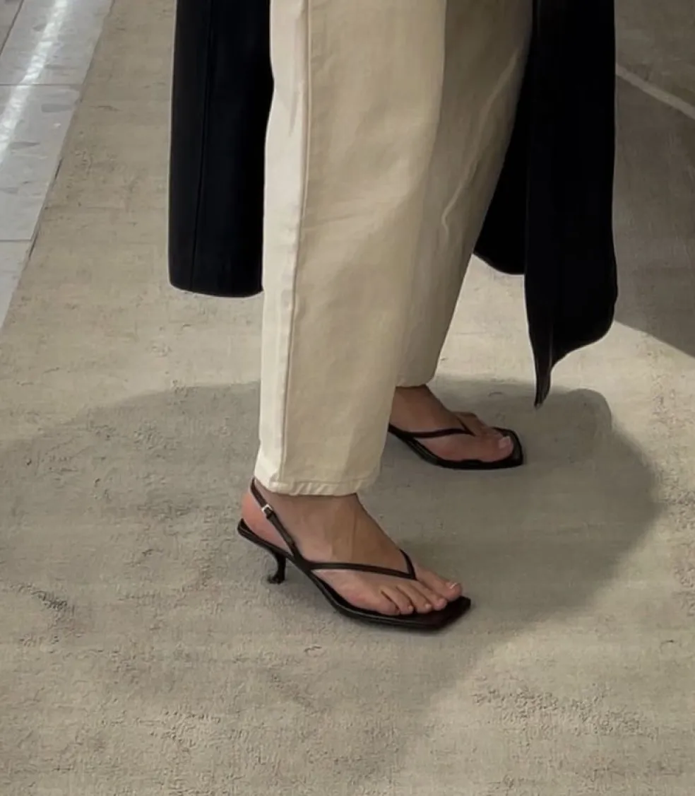 elegantné sandále na opätku