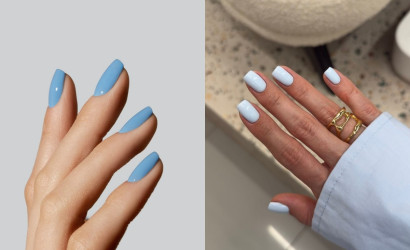 Sky Blue Nails ako nová minimalistická farba leta 2026: Nahrádza nude aj butter yellow
