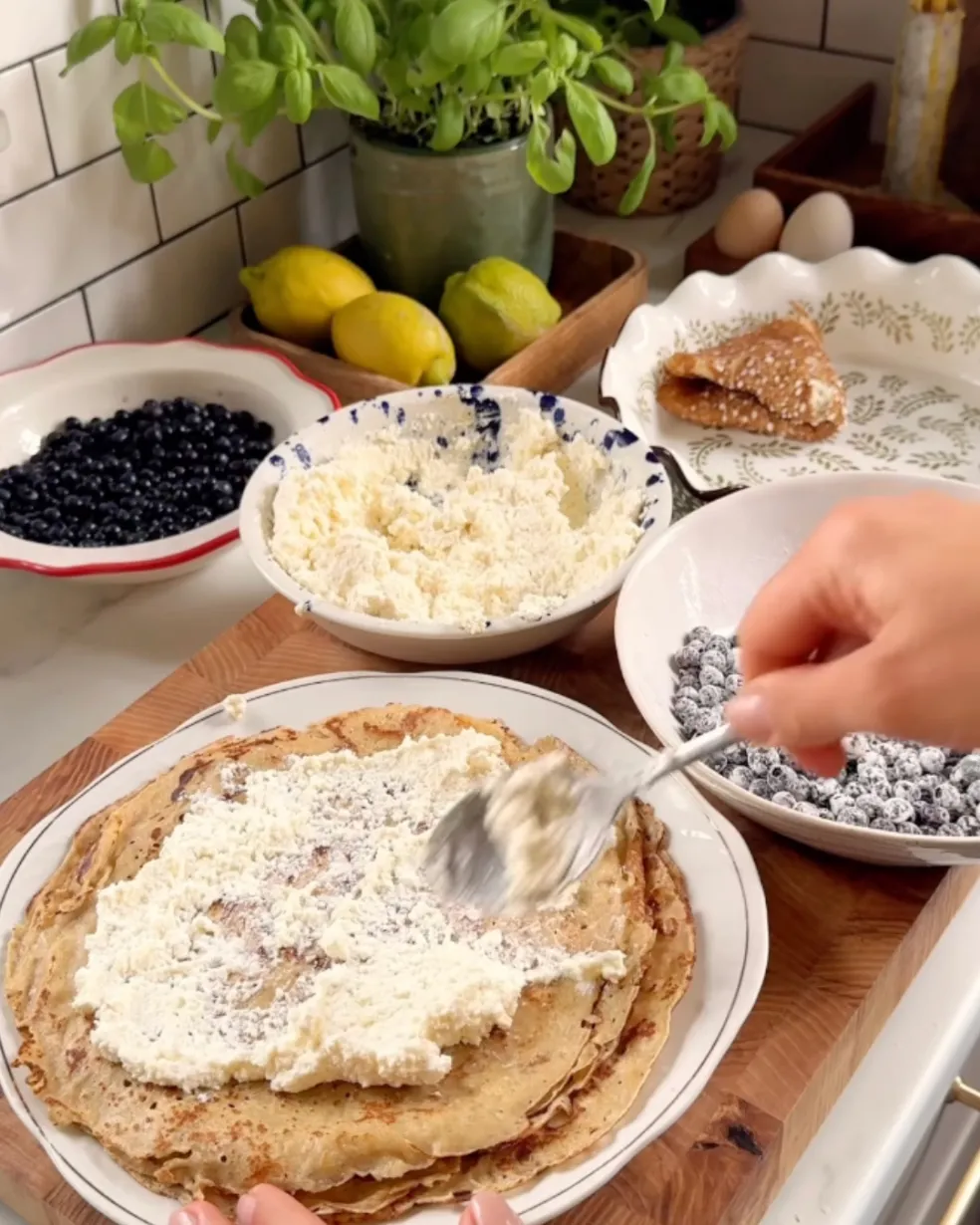 zapekané palacinky s tvarohom