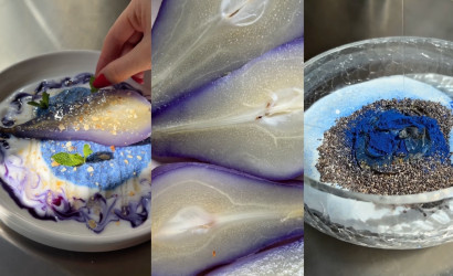 Peptidové raňajky pre krajšiu pleť: Modrá beauty bowl s chia, jogurtom a spirulinou