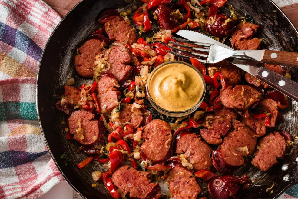 chorizo na víne ako výrazné teplé tapas
