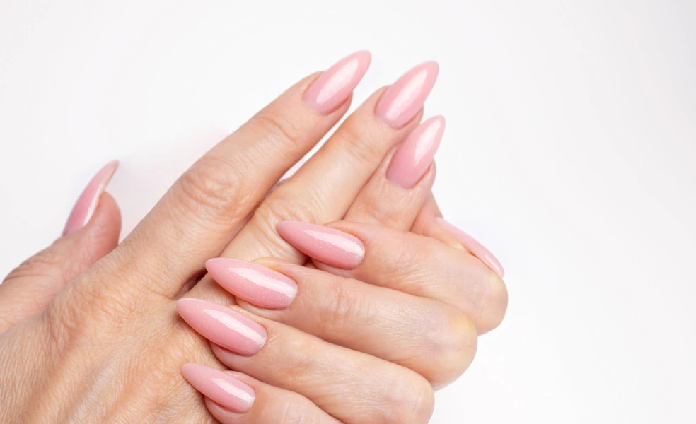 ballet blush nechty 2026 s jemným ružovým polopriesvitným lakom