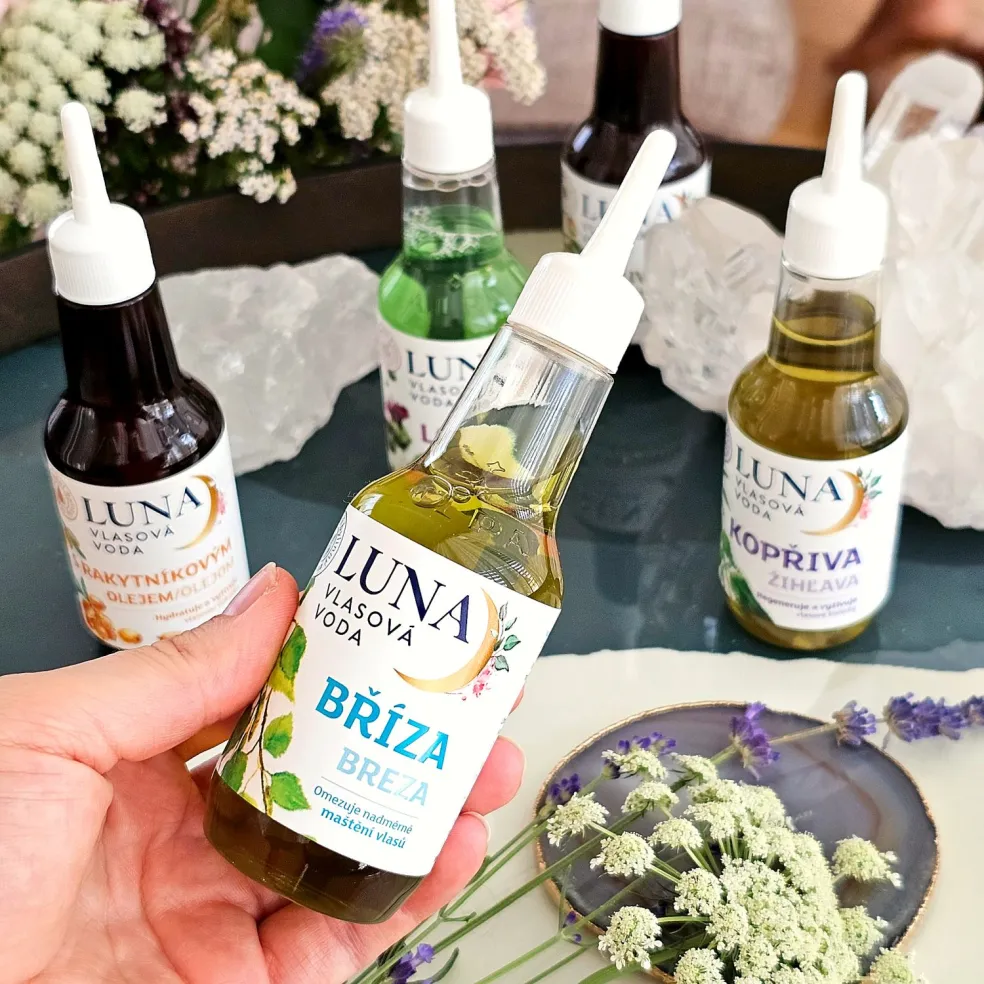 LUNA vlasová voda bylinná brezová