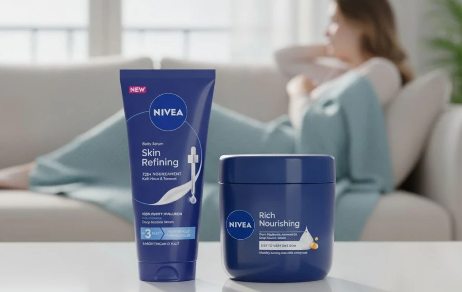 Telové sérum alebo krém nivea