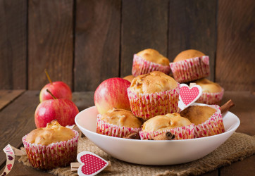 Hrnčekové jablkové muffiny: Presné množstvá a vláčne cesto